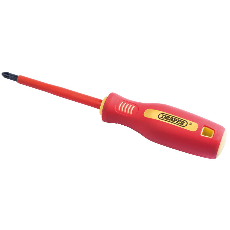 No: 2 x 100mm Fully Insulated Soft Grip PZ TYPE Screwdriver.